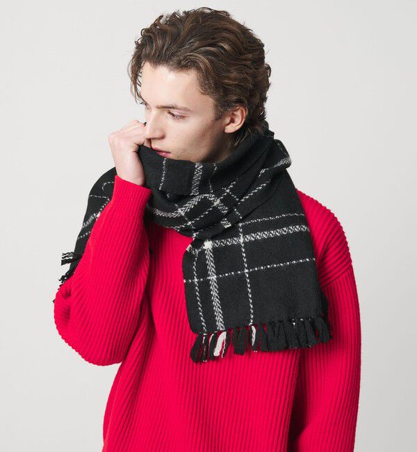 BEAUTY&YOUTH UNITED ARROWS「カシミヤ ブークレ マフラー」|マフラー|BLACK