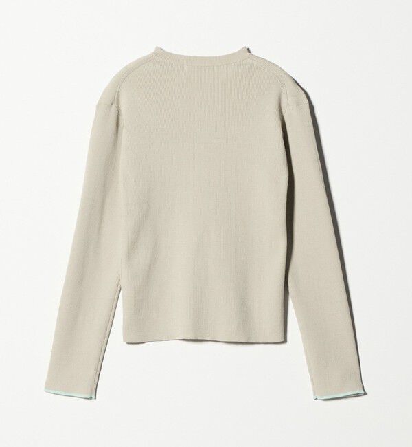 BEAUTY&YOUTH UNITED ARROWS「コットンブレンド リブライン ニットプルオーバー ウォッシャブル」|ニット・セーター|
