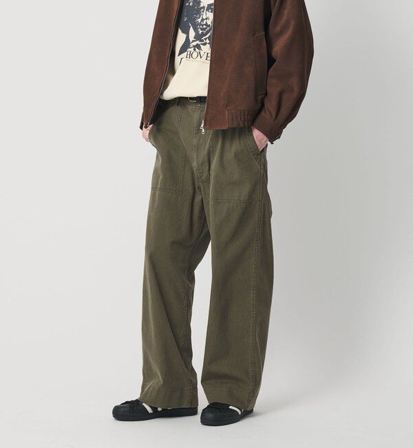 BEAUTY&YOUTH UNITED ARROWS「ヘリンボーン ツイル ベイカーパンツ」|チノ|