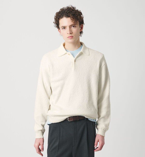 BEAUTY&YOUTH UNITED ARROWS「ヴァンプコットン ポロニット ウォッシャブル」|ニット・セーター|