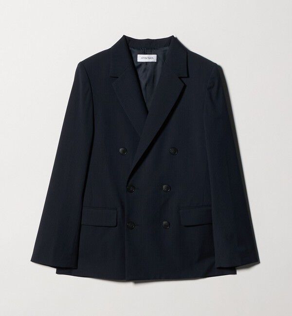 ATTISESSION「＜ATTISESSION＞ベルテッド ダブルブレスト ジャケット」|テーラードジャケット|
