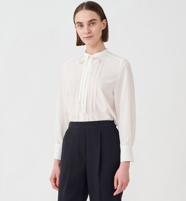 Ballsey「クリアデシン ボウタイブラウス」|シャツ・ブラウス|