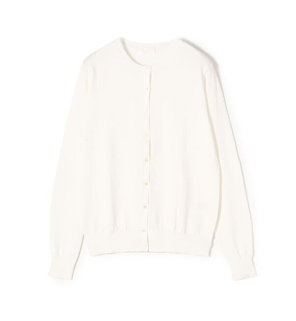 Ballsey「ハイゲージコットン クルーネックカーディガン」|カーディガン|11 ホワイト