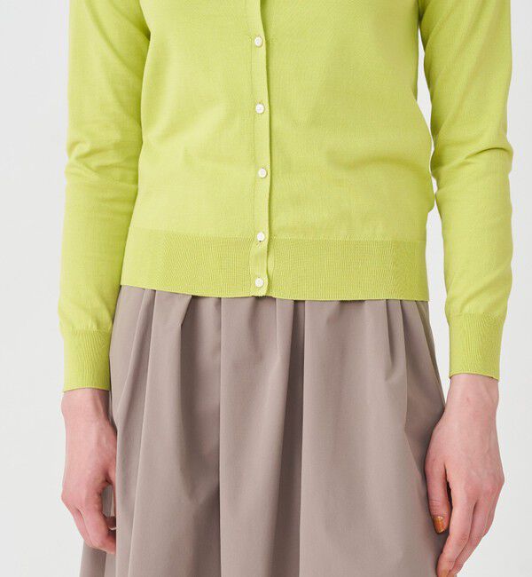 Ballsey「ハイゲージコットン クルーネックカーディガン」|カーディガン|