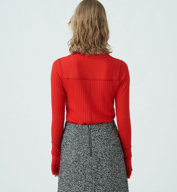 MACPHEE「ウールリブ クルーネックプルオーバー」|Tシャツ・カットソー|