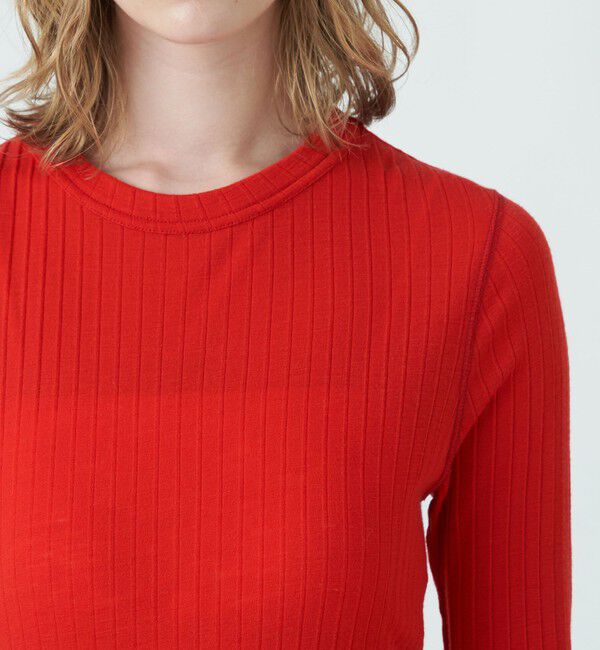 MACPHEE「ウールリブ クルーネックプルオーバー」|Tシャツ・カットソー|