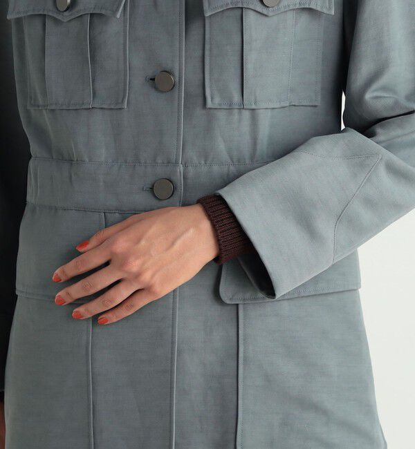 BACCA「リネンナイロンヴィンテージギャバジン ギャザードジャケット」|その他|