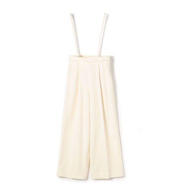 Ballsey「ライトスラブツイード サスペンダーワイドパンツ」|その他|11 ホワイト