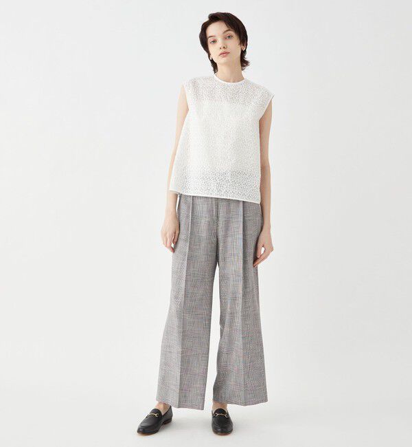 TOMORROWLAND collection「ビーンズエンブロイダリー ノースリーブブラウス」|シャツ・ブラウス|