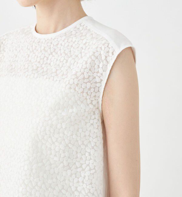 TOMORROWLAND collection「ビーンズエンブロイダリー ノースリーブブラウス」|シャツ・ブラウス|