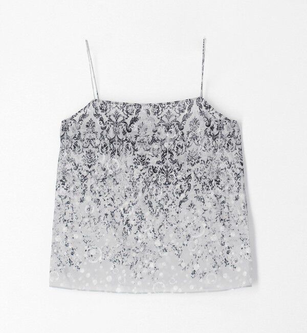 DES PRES「ビンテージカーペットプリント スカラップブラウス」|シャツ・ブラウス|