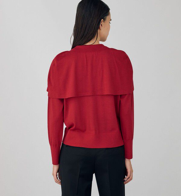 DES PRES「ウーステッドウール ケープカーディガン」|カーディガン|