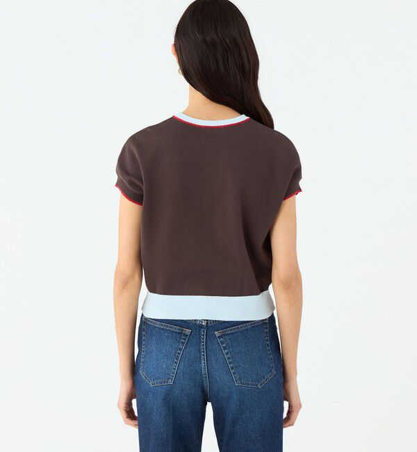 MACPHEE「ドライコットン フレンチスリーブプルオーバー」|ニット・セーター|