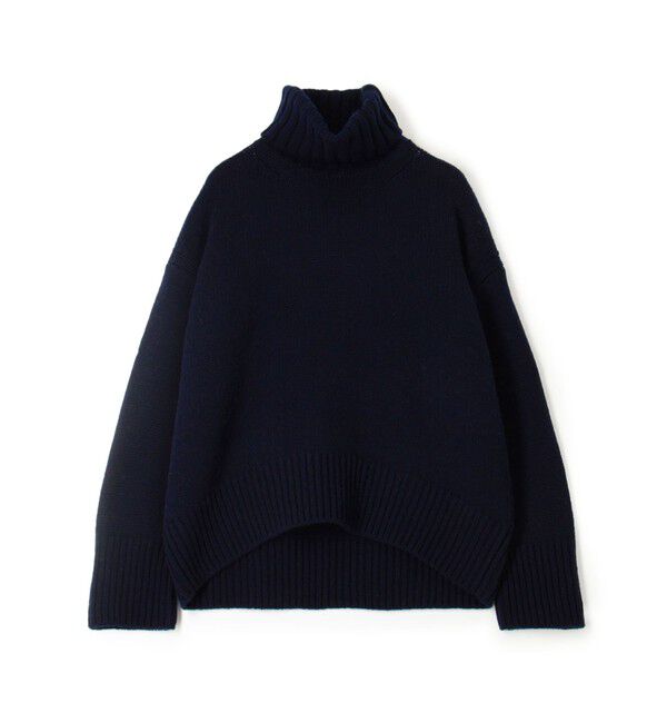 GALERIE VIE「ファインウール タートルネックプルオーバー」|ニット・セーター|69 ネイビー