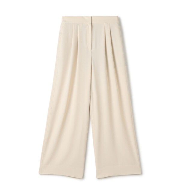 Ballsey「サンディジョーゼット タックワイドパンツ」|その他|41 ライトベージュ
