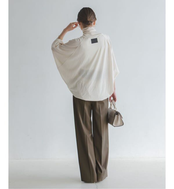 NOBLE「《追加》【洗える】エステルツイルストレッチスラックスパンツ 8」|スラックス|