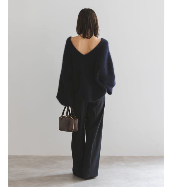 NOBLE「《追加》【洗える】エステルツイルストレッチスラックスパンツ 8」|スラックス|