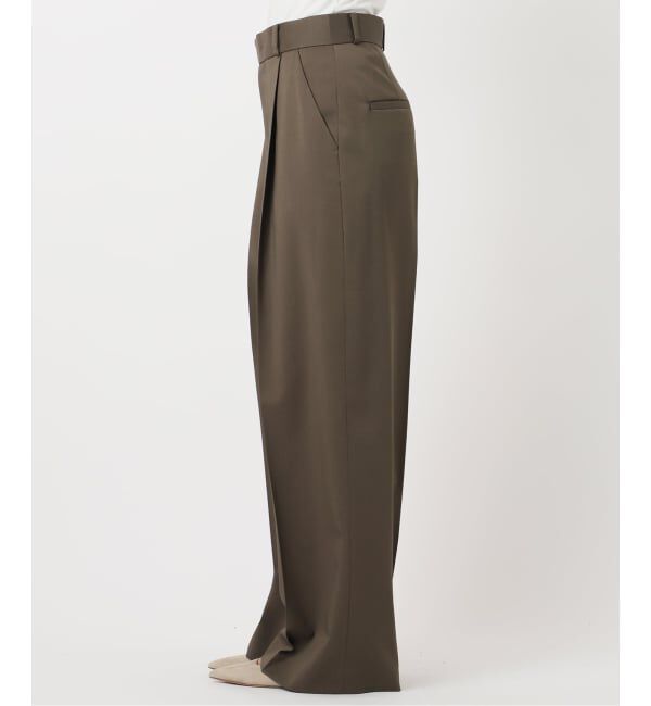 NOBLE「《追加》【洗える】エステルツイルストレッチスラックスパンツ 8」|スラックス|