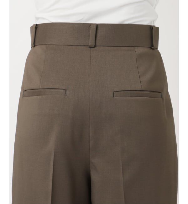 NOBLE「《追加》【洗える】エステルツイルストレッチスラックスパンツ 8」|スラックス|