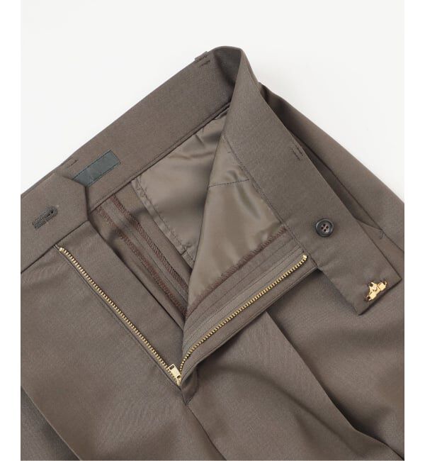 NOBLE「《追加》【洗える】エステルツイルストレッチスラックスパンツ 8」|スラックス|