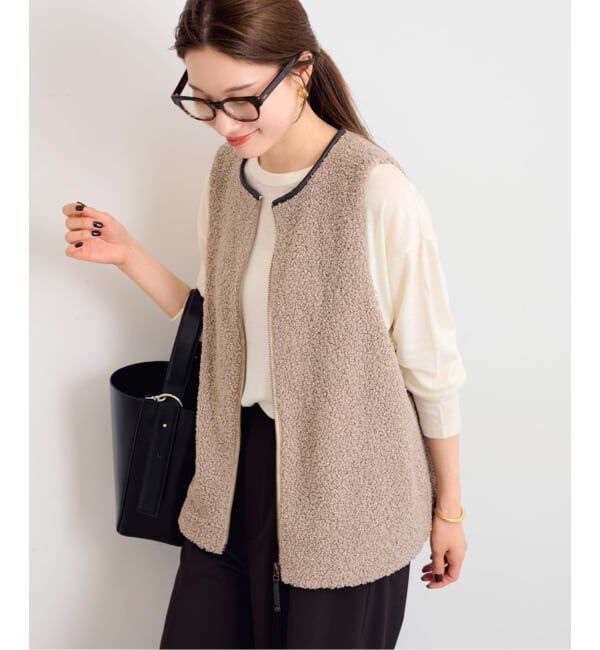 FRAMeWORK「≪追加 / 手洗い可能≫ボアベスト」|ダウンベスト・ベスト|