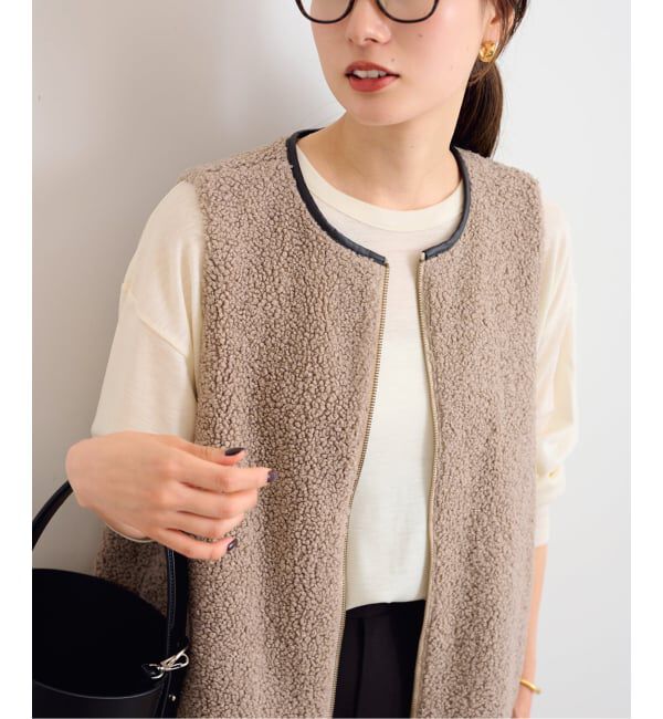 FRAMeWORK「≪追加 / 手洗い可能≫ボアベスト」|ダウンベスト・ベスト|