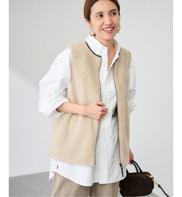 FRAMeWORK「≪追加 / 手洗い可能≫ボアベスト」|ダウンベスト・ベスト|