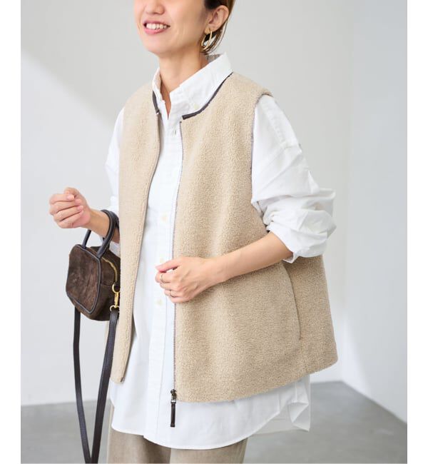 FRAMeWORK「≪追加 / 手洗い可能≫ボアベスト」|ダウンベスト・ベスト|