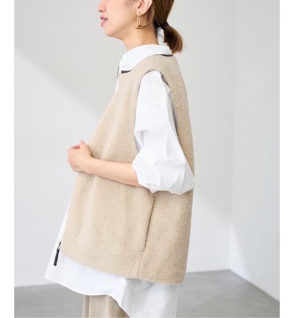 FRAMeWORK「≪追加 / 手洗い可能≫ボアベスト」|ダウンベスト・ベスト|