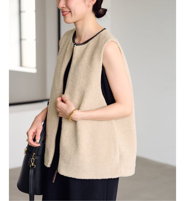 FRAMeWORK「≪追加 / 手洗い可能≫ボアベスト」|ダウンベスト・ベスト|