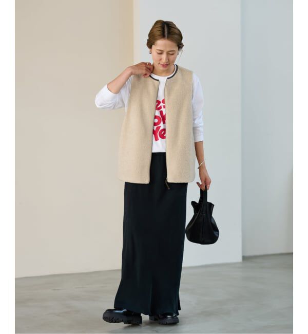 FRAMeWORK「≪追加 / 手洗い可能≫ボアベスト」|ダウンベスト・ベスト|