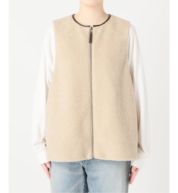 FRAMeWORK「≪追加 / 手洗い可能≫ボアベスト」|ダウンベスト・ベスト|