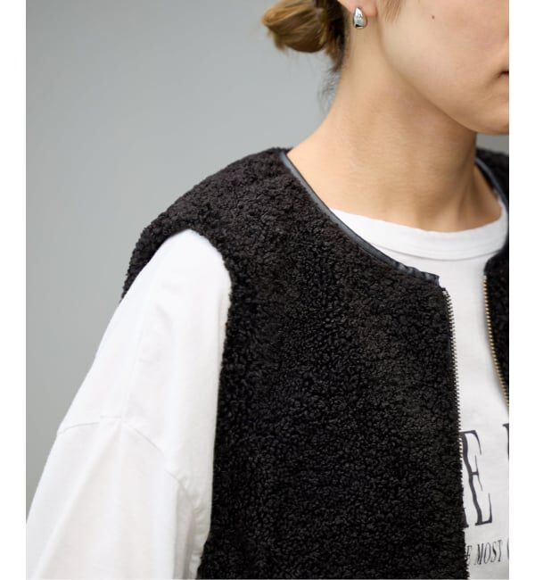 FRAMeWORK「≪追加 / 手洗い可能≫ボアベスト」|ダウンベスト・ベスト|