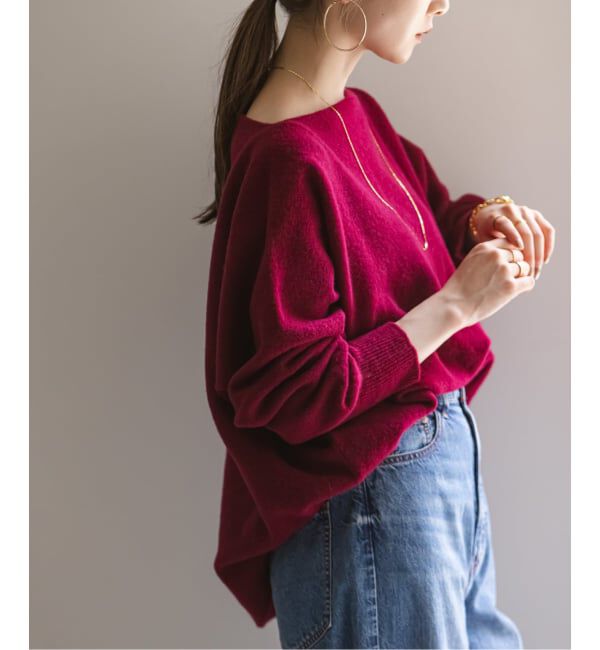 NOBLE「《WEB・一部店舗限定追加2》ファインウールドルマンプルオーバー」|ニット・セーター|