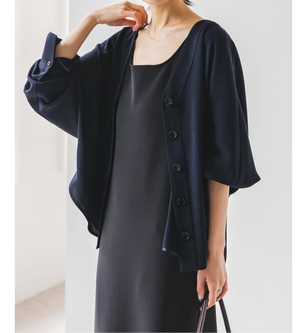 NOBLE「《追加》エステルダブルクロスカーデブラウス3」|シャツ・ブラウス|