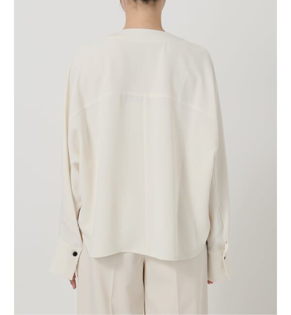 NOBLE「《追加》エステルダブルクロスカーデブラウス3」|シャツ・ブラウス|