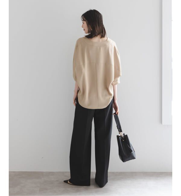 NOBLE「《追加》エステルダブルクロスカーデブラウス3」|シャツ・ブラウス|