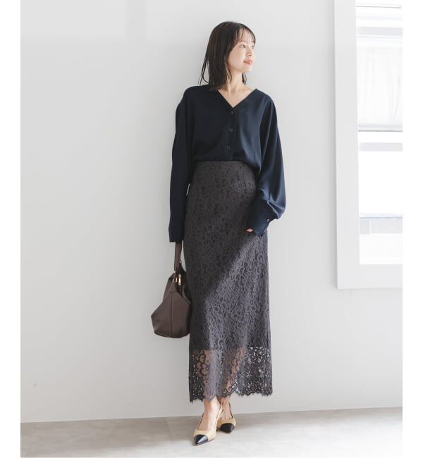 NOBLE「《追加》エステルダブルクロスカーデブラウス3」|シャツ・ブラウス|