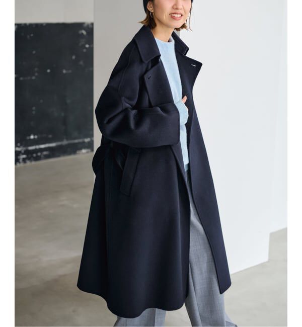 FRAMeWORK「≪追加≫SUPER160'sバルカラーコート 2」|その他|ネイビー