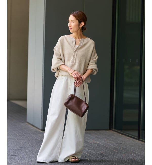 FRAMeWORK「≪追加≫カノコ2WAYヘンリーニット 2」|ニット・セーター|