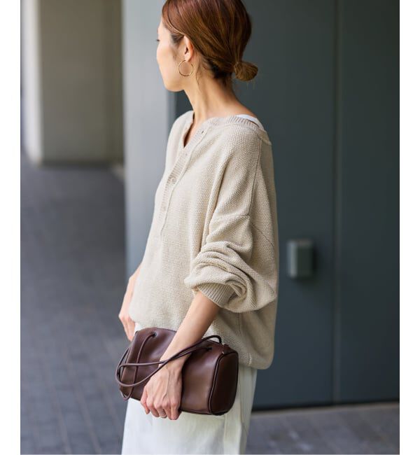 FRAMeWORK「≪追加≫カノコ2WAYヘンリーニット 2」|ニット・セーター|