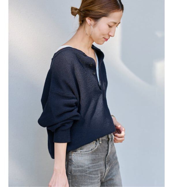 FRAMeWORK「≪追加≫カノコ2WAYヘンリーニット 2」|ニット・セーター|