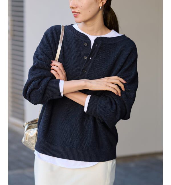 FRAMeWORK「≪追加≫カノコ2WAYヘンリーニット 2」|ニット・セーター|