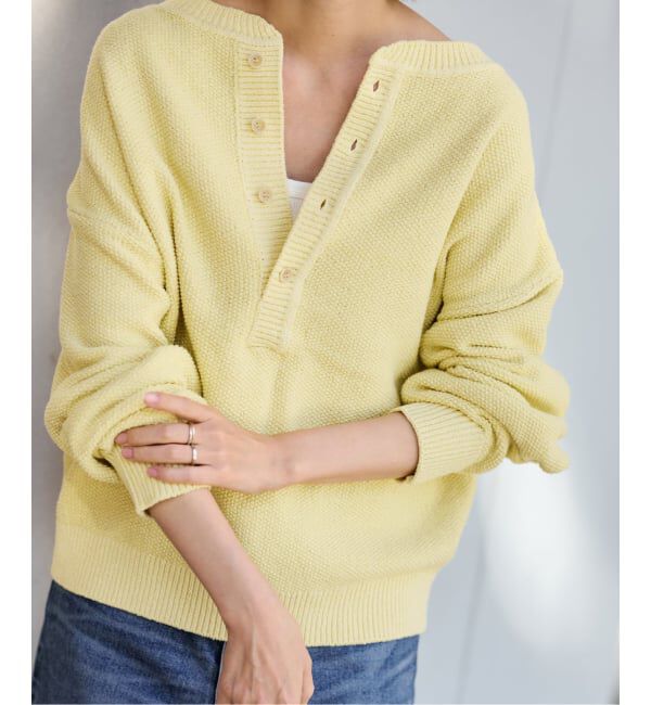 FRAMeWORK「≪追加≫カノコ2WAYヘンリーニット 2」|ニット・セーター|