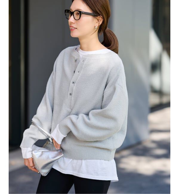 FRAMeWORK「≪追加≫カノコ2WAYヘンリーニット 2」|ニット・セーター|