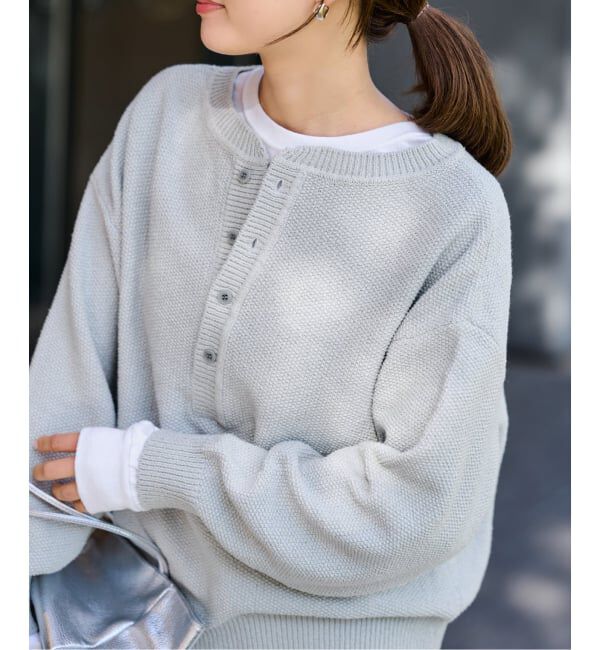 FRAMeWORK「≪追加≫カノコ2WAYヘンリーニット 2」|ニット・セーター|