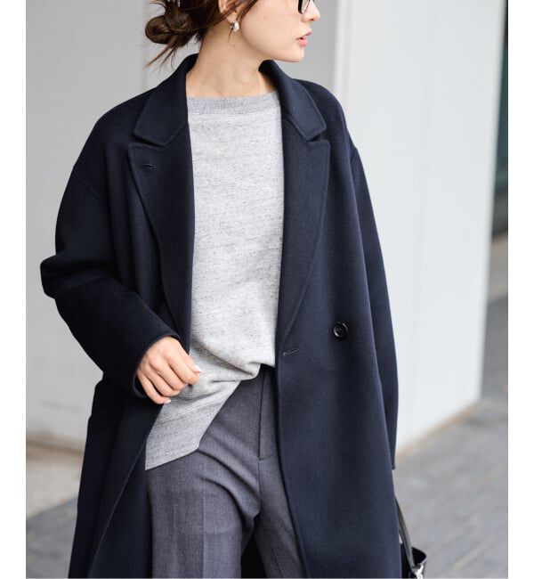 FRAMeWORK「≪追加≫SUPER160'sダブルブレストコート」|チェスターコート|