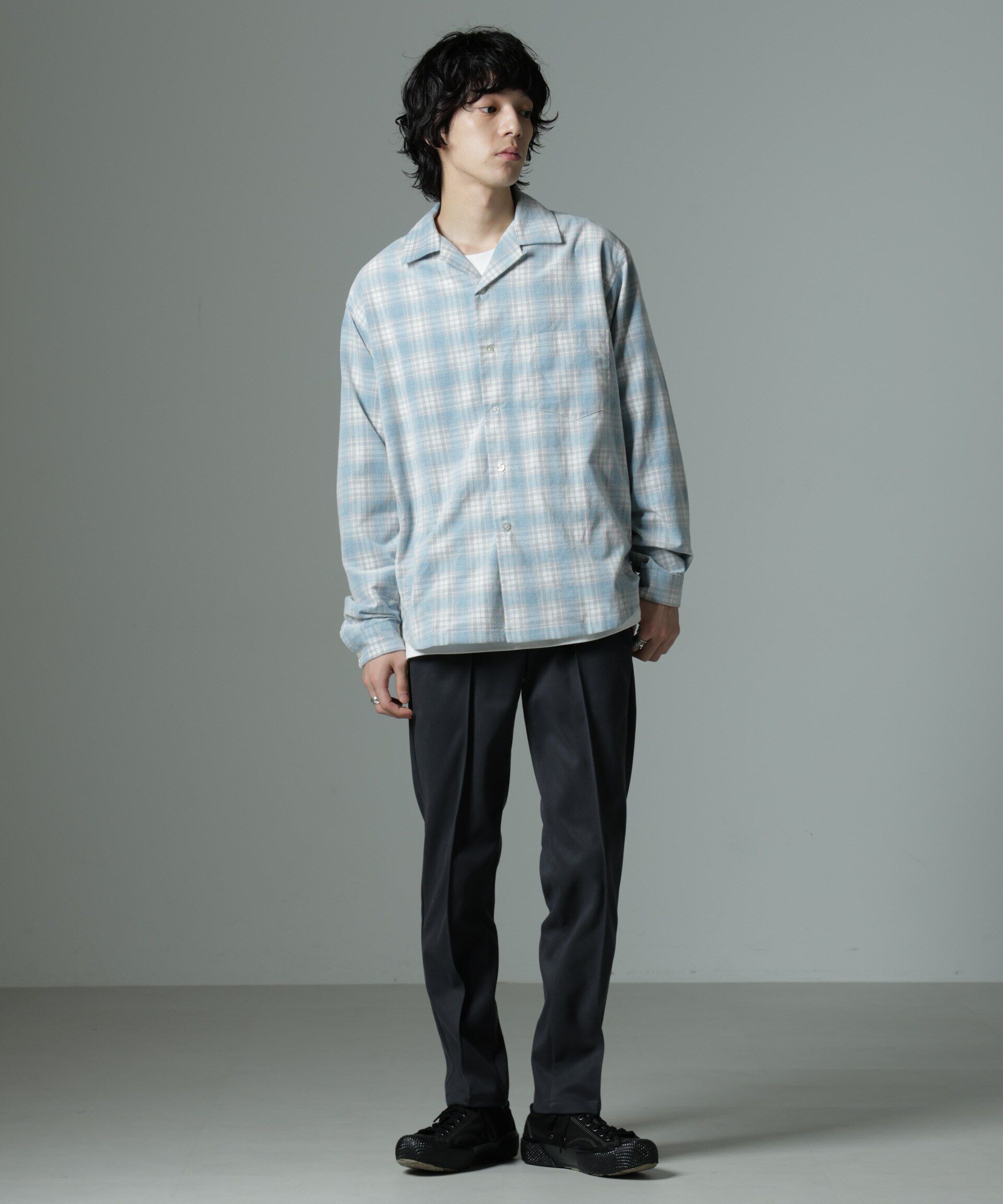 nano･universe「チェックシャツコール」|シャツ・ブラウス|