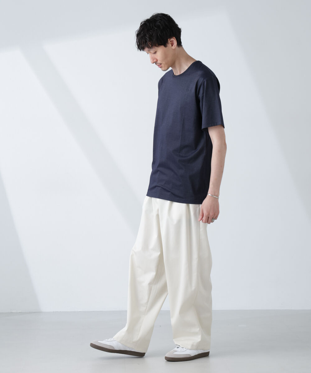 nano･universe「ソラーロライトストレッチクルーネックTシャツ(セットアップ可)」|Tシャツ・カットソー|