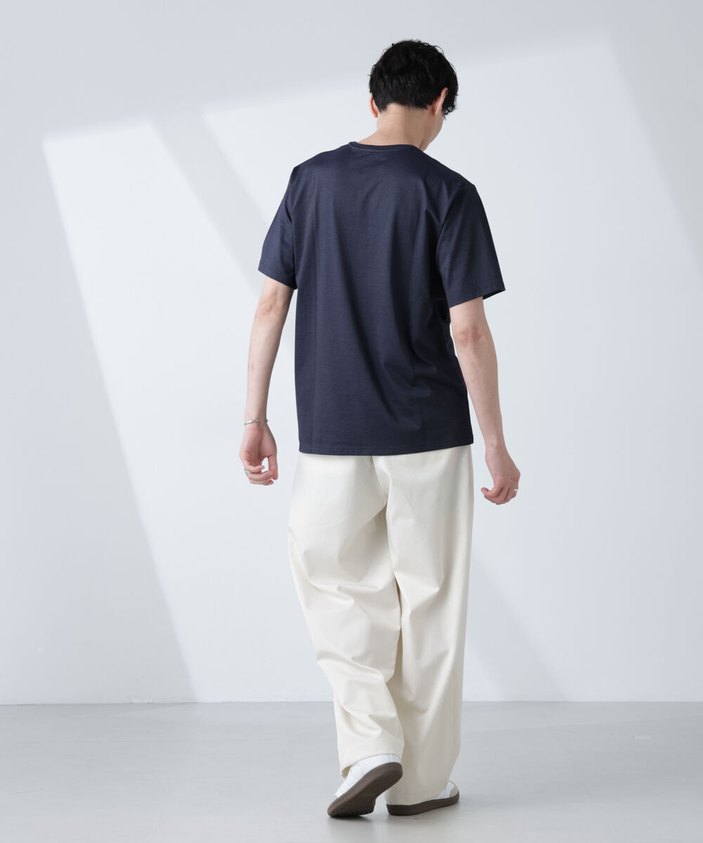 nano･universe「ソラーロライトストレッチクルーネックTシャツ(セットアップ可)」|Tシャツ・カットソー|